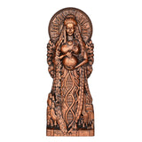 Greek Gaia Earth Goddess Wooden Tabletop Ornament - BGCOPPER