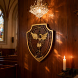 Guardian Michael Wood Carving - Handcrafted Spiritual Shield & Heirloom Gift