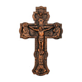 Bgcopper Wooden Orthodox religious Carved Crucifix - Carved from natural wood - BGCOPPER