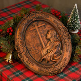 Jesus Hill Garten Gebet Plaque Holz schnitzerei