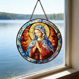 Our Lady Stained Glass Suncatcher: A Radiant Tribute to Mary