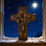 BGCOPPER Himmelfahrt Jesu Holzschnitzerei Kreuz-Die besten Geschenke für Ostern