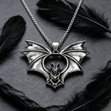 Gothic Bat Titanium Steel Necklace – Rebirth, Night & Bold Style