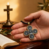 Baroque Style Crucifix Pendant with Jesus and the Four Archangels – A Symbol of Faith and Divine Protection