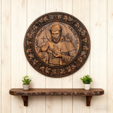 St. Francis of Assisi Patron Saint of Animals Religious Icon - Natural Wood Wall Decoration Hanging Souvenir