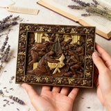 Nativity Scene Wooden Plaque – A Handcrafted Reminder of Christ's Birth 🕊️