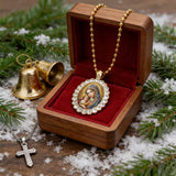 Bohemian Our Lady & Child Necklace & Keychain
