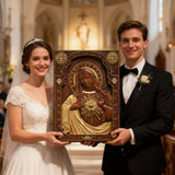 Immaculate Heart of Mary Hand-Carved Beech Wood Sculpture | Sacred Home Altar Ornament