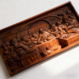 Bgcopper Last Supper Religious Carving Icons Gifts Wood Carving Religious Wood Wall Art