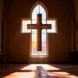 Wooden Spiral Cross: A Symbol of Christ's Sacrifice & Unity
