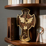 Archangel Michael Solid wood carving gift - Hand carved from a whole piece of wood