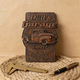 Dad's Garage Wooden Wall Sign: The Perfect Tribute to His Go-To Space