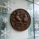 Cardinal Hand-Carved Beechwood Wall Art