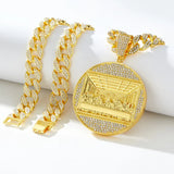 The Last Supper 18-inch Cuban Pendant Necklace - BGCOPPER