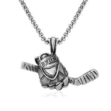 Hockey Glove Pendant Stainless Steel Men's Punk Necklace - BGCOPPER