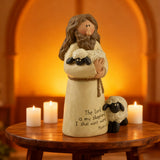 The Good Shepherd Resin Figurine: "The Lord is My Shepherd" ✨🙏