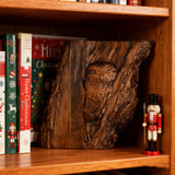 Hand-Carved Owl Tree Wood Art: A Christian Symbol of Wisdom & Divine Awareness