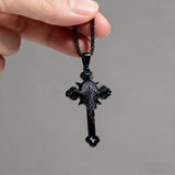 Golden St. Benedict Exorcism Cross - Blessings to you and your family
