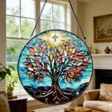 Tree of Life Stained Glass Suncatcher: Faith, Growth, and Light