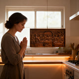 Letztes Abendmahl Religiöse Schnitzerei Icons Personal isierte Geschenke Holz schnitzerei Religiöse Holz Wand Kunst