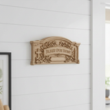 Bless Our Home Solid Wood Family Plaque