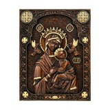 Our Lady of Perpetual Help Wood Carving Wall Decor Gift - BGCOPPER