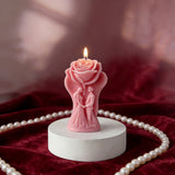 Rose & Couple Aromatherapy Candle: A Romantic Glow for Your Love