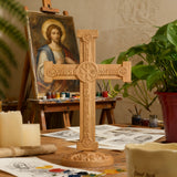 Beechwood Orthodox Double-Sided Crucifix: Carry His Redemption Close, In Every Moment