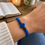 Adjustable Orthodox Prayer Rope Bracelet – Hand-Knotted Christian Prayer Cord with Wooden Beads