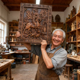 St. George the Victorious Hand-Carved Wood Icon – A Symbol of Courage & Faith