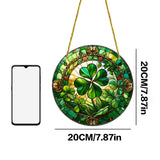 Shamrock Stained-Glass Acrylic Suncatcher: A Symbol of God’s Provision