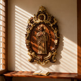 St. Jude Wooden Religious Icon Wall Artwork - Patron Saint of Despair in Troubled Times