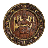 Universal God Round Wooden Carving Wall Decoration - BGCOPPER