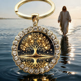 Tree of Life Keychain: A Christian Symbol of Rooted Faith & Eternal Hope