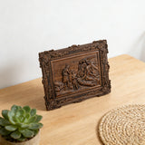 The Baptism of Christ Hand-Carved Wooden Wall Art: A Sacred Tribute to New Life