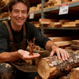 “He Is Risen” — Hand-Carved Boxwood Jesus Resurrection Statue | Symbol of Hope, Faith & New Life