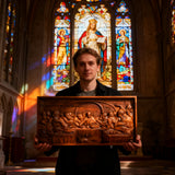 Last Supper Religious Carving Icons Personalized Gifts Wood Carving Religious Wood Wall Art