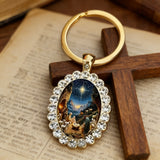 Nativity Scene Pendant & Keychain: A Radiant Tribute to the First Christmas