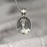 PURE TIN Crucifix Jesus Crown Of Thorns Pendant Necklace - BGCOPPER