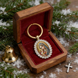 Bohemian Our Lady & Child Necklace & Keychain