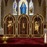 Sacred Heart of Jesus Arch Wooden Tabletop Decor