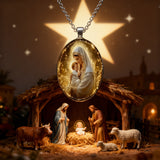 “Madonna & Child” Christian Necklace – A Symbol of Maternal Grace, Devotion, and Heavenly Protection