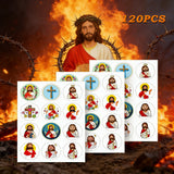 500PCS Original Bible-Inspired Motivational Stickers Roll: Cross-Border Decorative Adhesive Seals for Jo - side view