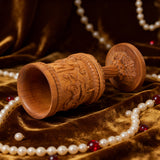 Boxwood "Last Supper" Chalice Hand-Carved Communion Cup | Eternal Symbol of Redemption & Fellowship