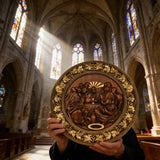 The Last Supper Round Wooden Sculpture
