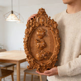 Three Sacred Hearts of the Holy Family Wall Hanging Art work Personalized Religious Gift wooden decor - product view