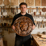 Lion Head Wooden Wall Art: Symbol of Christ the Lion of Judah
