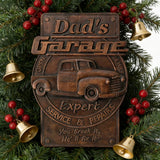 Dad's Garage Wooden Wall Sign: The Perfect Tribute to His Go-To Space