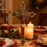 St. Benedict Exorcism Cross wood carved - Bless you and your family