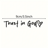 “Trust in God” Christian Faith Sticker-Experience faith as it shines brightly